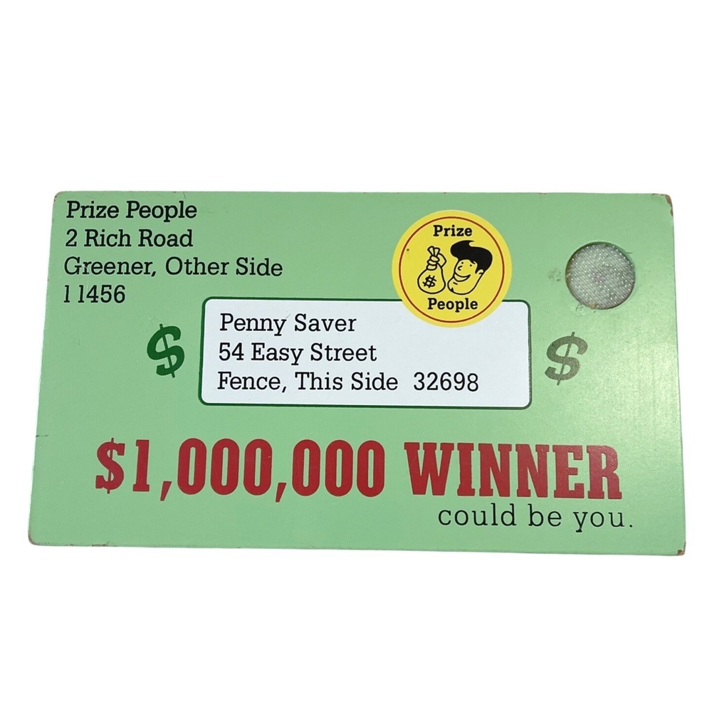 Melissa & Doug Post Office Wood‎ Mailbox Replacement Mail Green Check Money